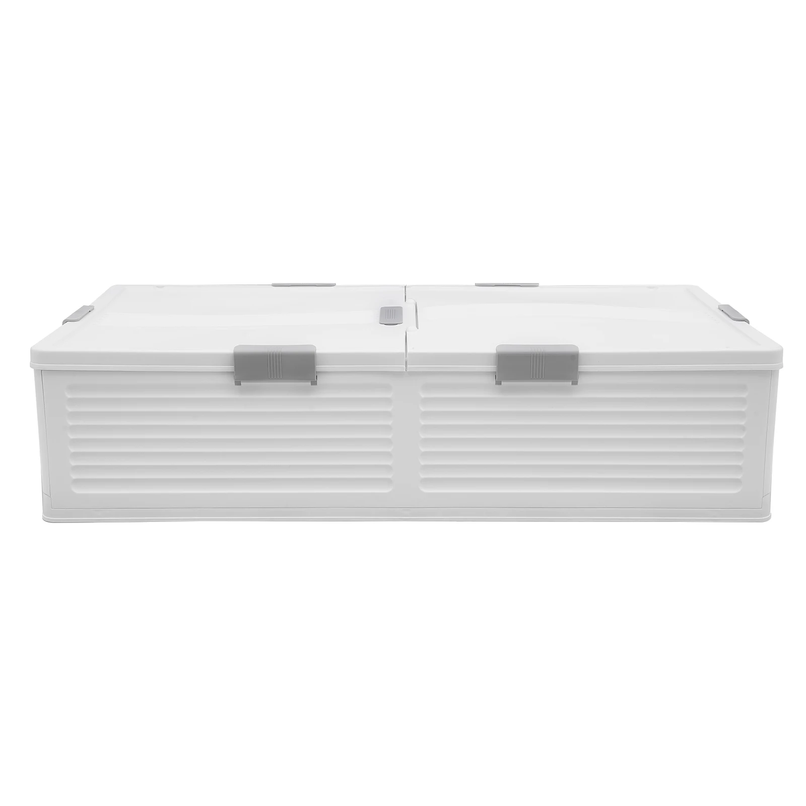Unterbett-Aufbewahrungsbox mit Rollen & Deckeln 101*51,5*24cm Faltbarer Organizer 6 Verriegelungsschnallen Staubdicht für Decken Kleidung Spielzeug – Detail 10