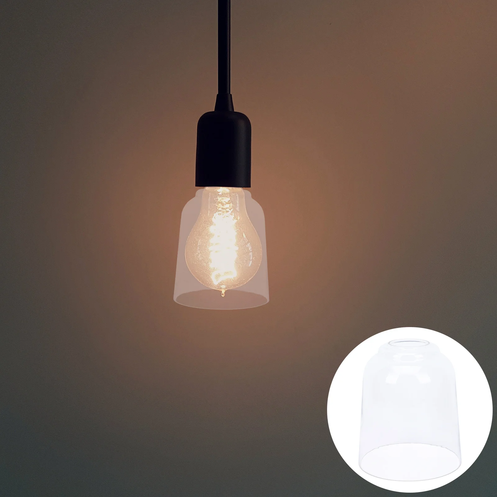 

1Pcs Lighting Lampshade Glass Transparent Craft Style Modern Home Lampshade for Ceiling Lamp Wall Light Shade Floor Lamp