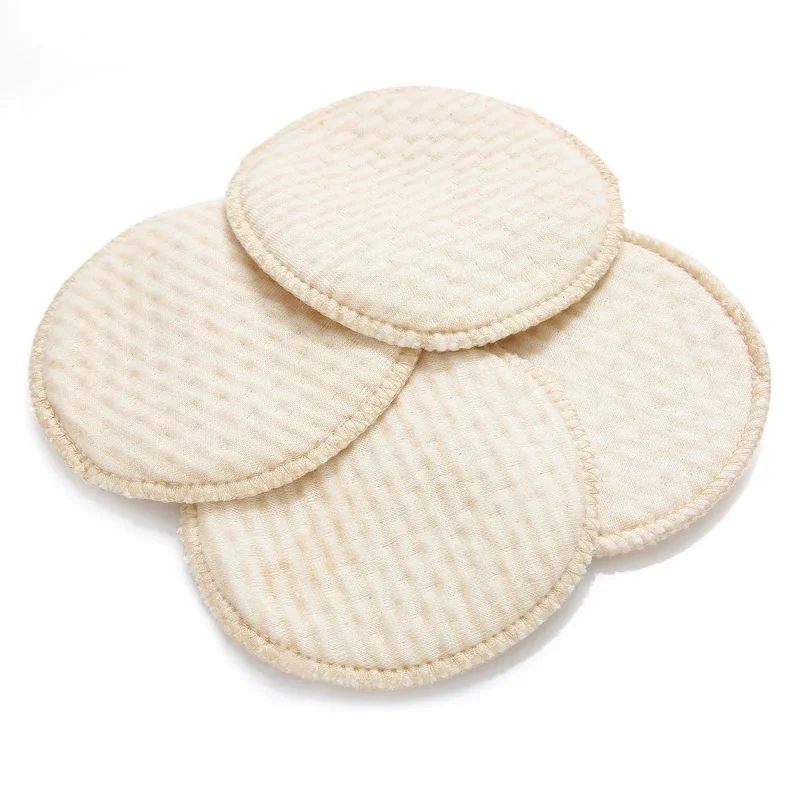 Reusable And Absorbent Colored Cotton Nursing Pads - 12 Pcs Maternal Supplies For Comfort And Protection