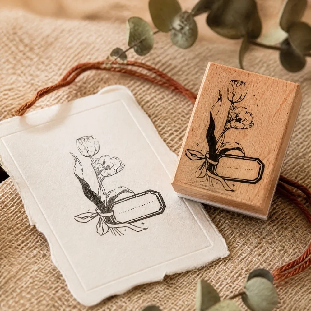 Smooth Natural Beech Wood Beech Wood Journal Stamps Clean Clear Imprints Multiple Vintage Patterns Rubber Stamp Heads