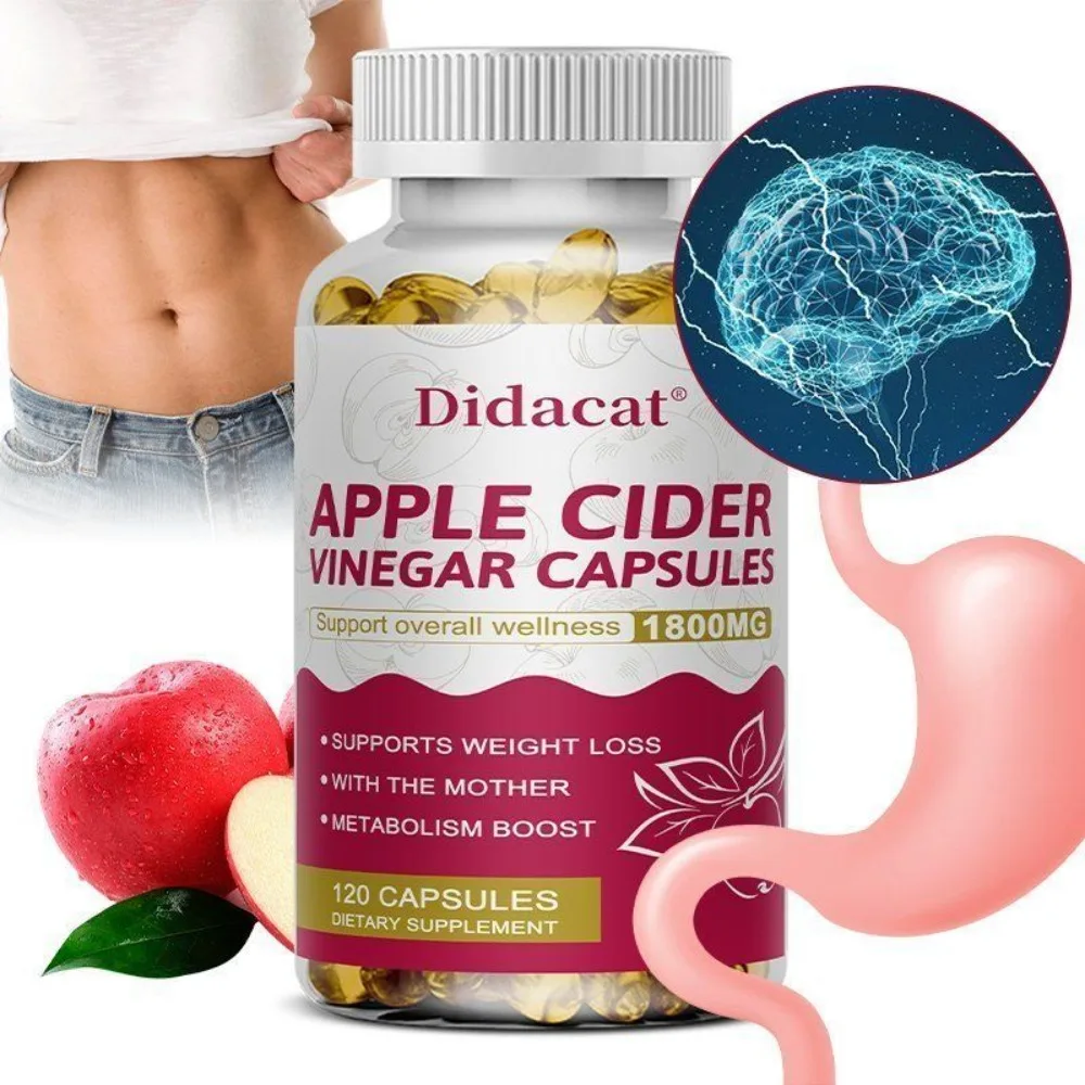 Apple Cider Vinegar Capsules - Overall Wellness, Metabolism Boost, Daily Wellness