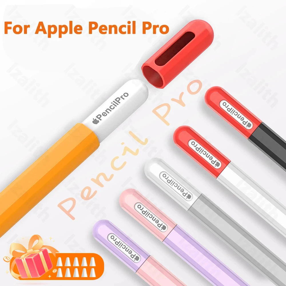 Piórnik do Apple Pencil Pro Dopasowany kolorystycznie miękki silikonowy ultracienki pokrowiec ochronny na iPada Pencil Pro