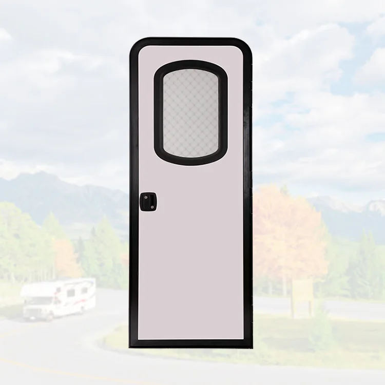 Hot Sale America Style Caravan Door With Rv Accessories Motorhome Door Aluminum Alloy Rv Door