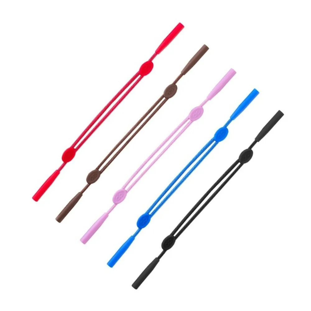 New Silicone Glasses Strap Anti Slip Neck Cord Sunglasses Lanyard Scalable Adjustable Length Reading Glasses Cord For Sports