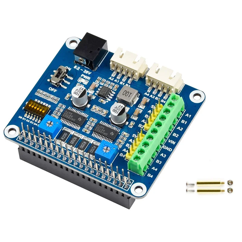 

Waveshare Stepper Motor HAT Driver Module for Raspberry Pi 4 Board DRV8825 2 Motor Road Expansion Board for Sculpturing Machine