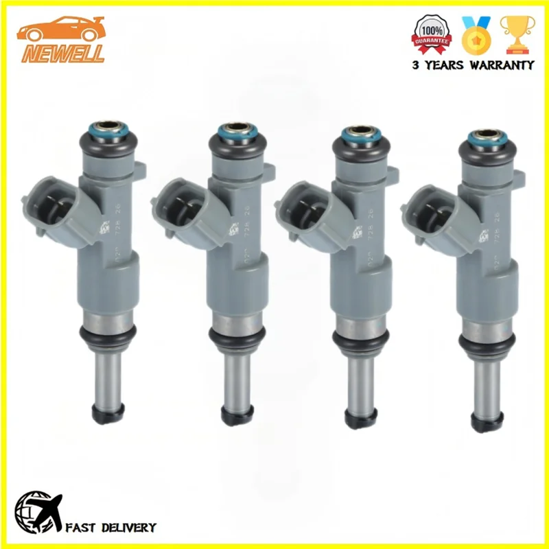 

4pcs 16600-EA00A Fuel Injector For NISSAN FRONTIER 2005~2017 NP300 FRONTIER 2016~2020 2.5L L4 16600EA00A