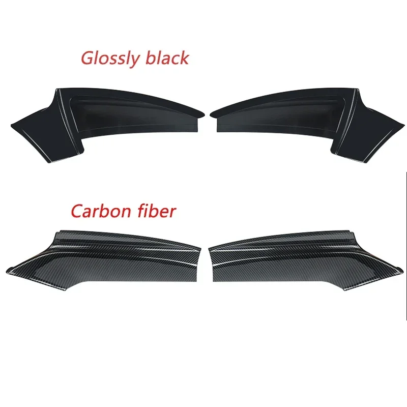 Carbon Fiber Front Splitter for BMW F10 F11 M Sport 2Pcs Bumper Splitters Lip Flaps Cupwings for 2011 2012 2013 2014 2015 2017