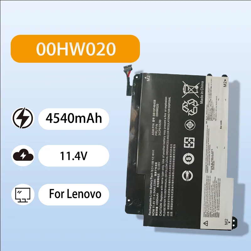 

New Replacement Battery For Lenovo Yoga 20GQ 20GR 460 P40 00HW020 00HW021 11.4V 4540mAh High Capacity Li ion Notebook Battery