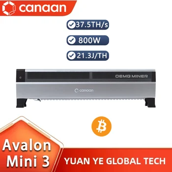New Arrive Canaan Avalon Mini 3 37.5Th/s 800W BTC Miner Household Baseboard Heater That Can Generate Bitcoin Shipping on March