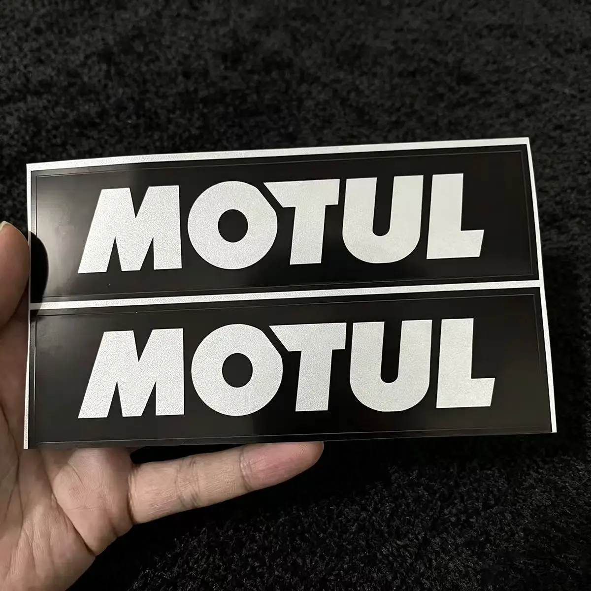 Pegatina Reflectante MOTUL para Motocicleta, Tanque, Coche, Bicicleta, Casco