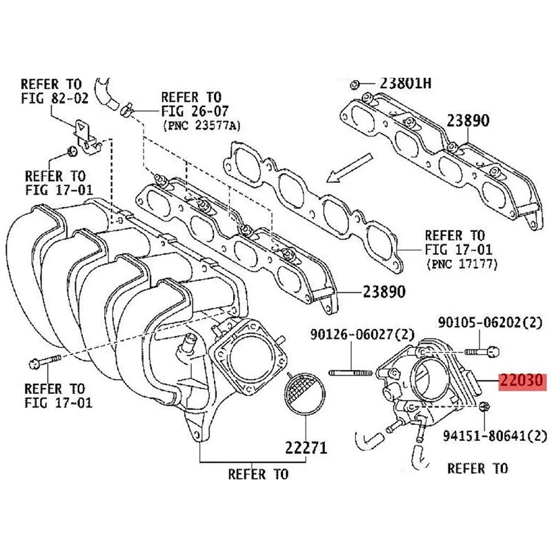 

A03Q-Car Throttle Body Valve Assy 22030-0D030 22030-22041 For Toyota Corolla Matrix Pontiac Vibe 2005-2008 1.8L 22030-0D031