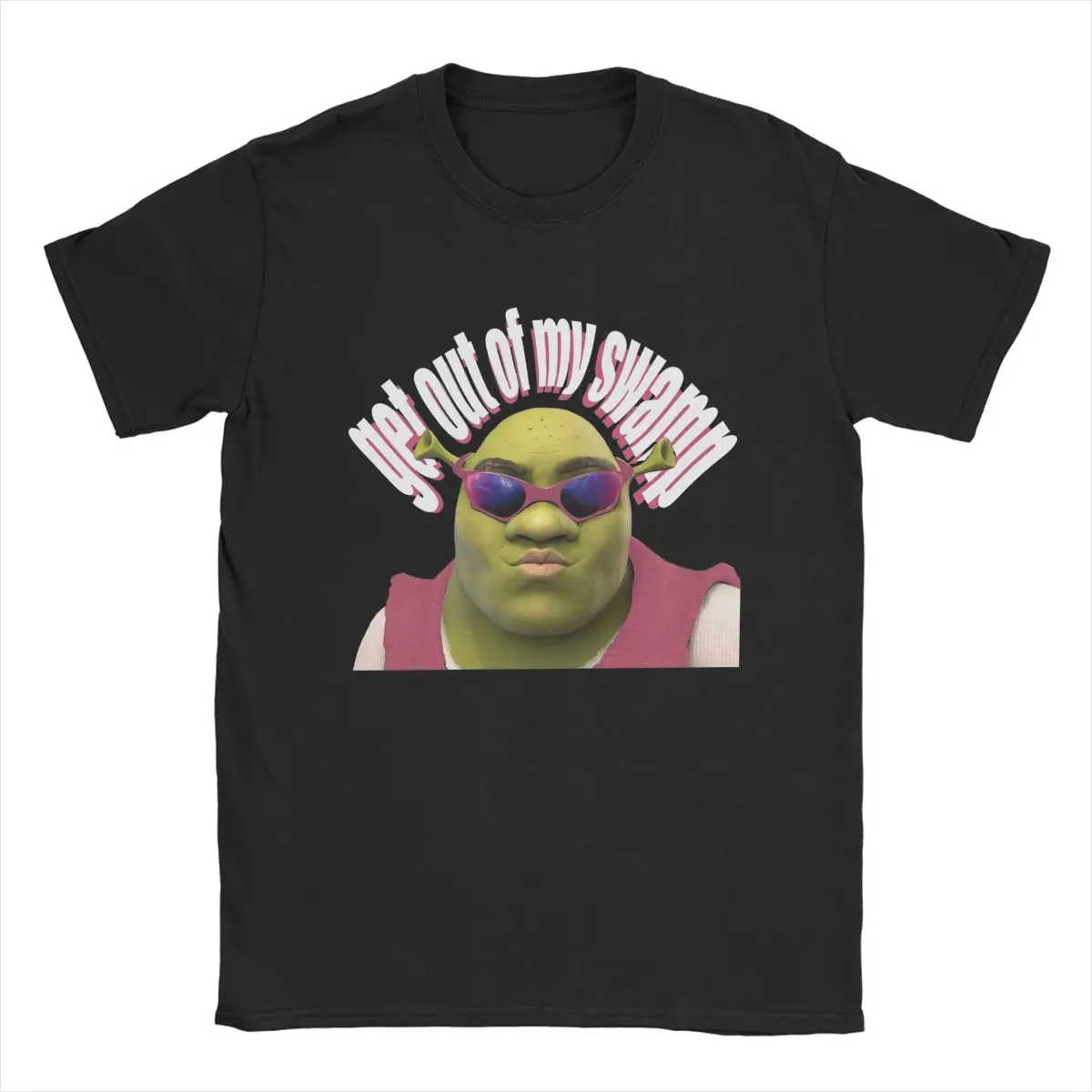 Men T-Shirt Get Out Of My Swamp Meme Humor 100% Cotton Tees Can't Today I'm Swamped T Shirts Round Neck Clothing Plus Size