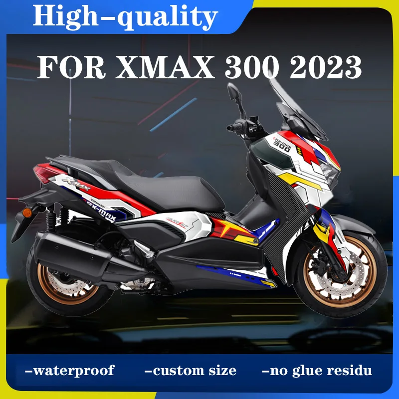 NEW XMAX 300 2023 Motorcycle Sticker Fairing Body Decals For Yamaha X-Max 300 XMAX300 2023 Protection Decals Moto Accessories