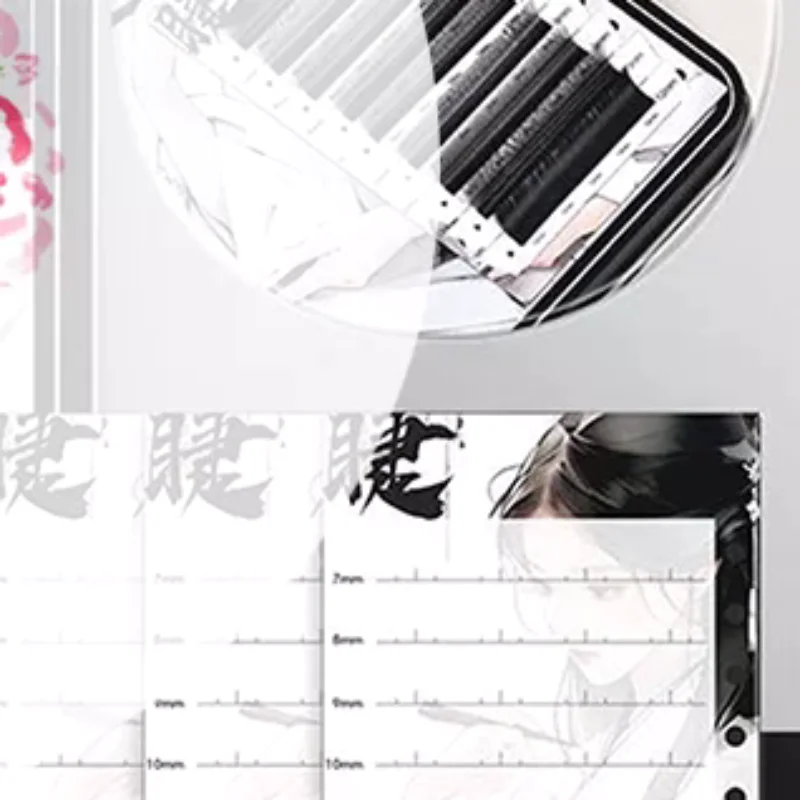 Empty Magnetic Fake Eyelash Storage Box With 6 Diskettes False Eyelash Holder Case Container Travel Pallet Lash Holder