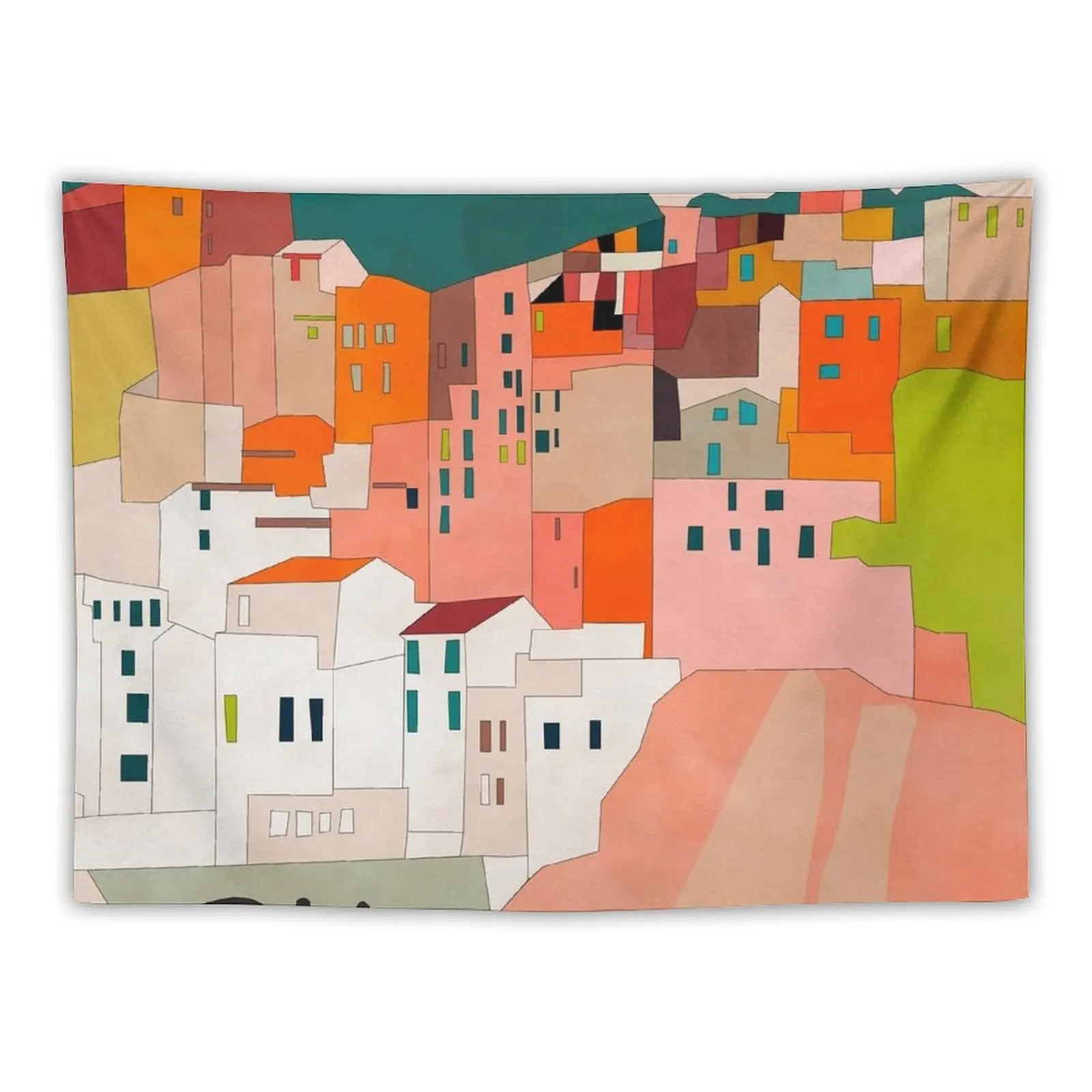 

Cinque Terre Italy Europe Tapestry Home Decorations Aesthetic House Decor Tapestry