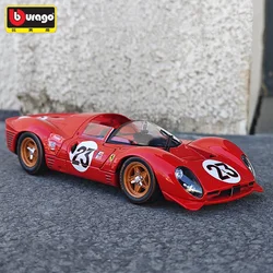 1:24 Ferrari 330 P4 Daytona 1967 Alloy Track Racing Car Model Diecasts Metal Sports Car Vehicles Model Simulation Kids Toys Gift