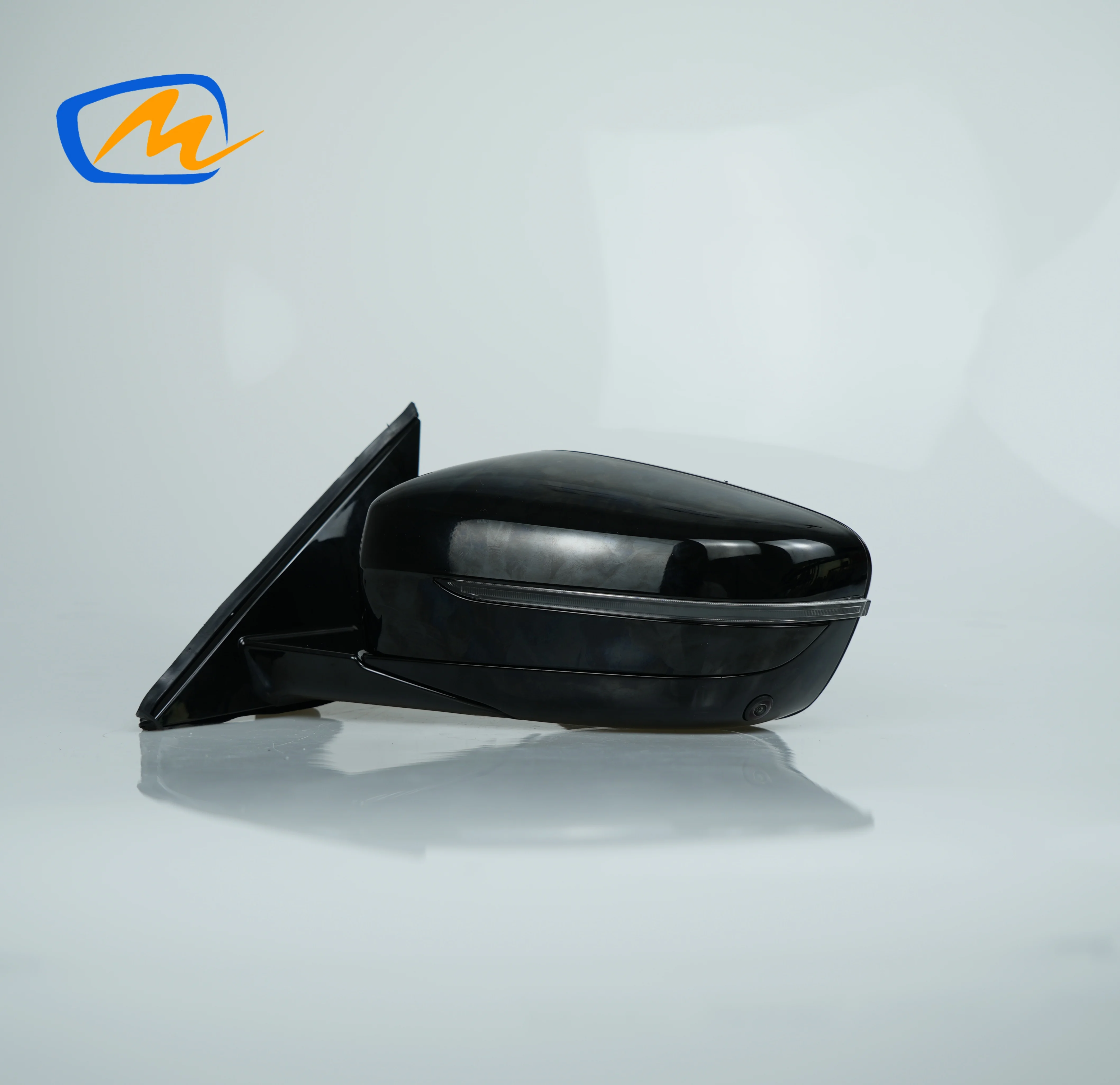 Black White Side Mirror Assembly for BMW 3 Series G20 G28, Blind Spot + Camera, Electric Folding Heating, OE 51168498797