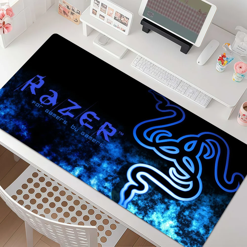Cool Logo Mouse Pad Anti Slip Rubber Edge Locked Thickened Laptop R-RAZER-S Gaming Desk Mat