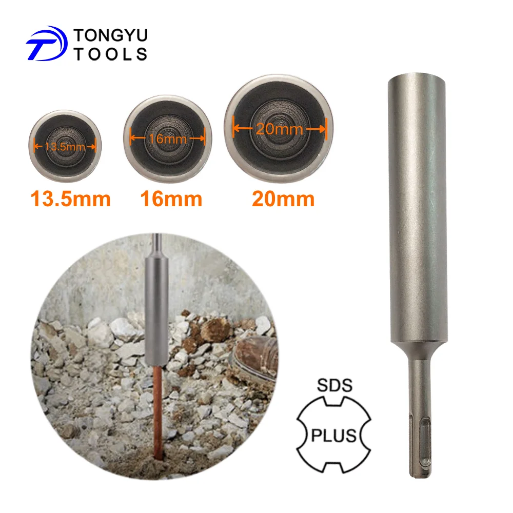 

SDS Plus Ground Rod Driver Bit for 3/4 5/8 1/2 inch Ground Rod Earth Stake, Rotary Hammer Installation Tool Heavy Duty