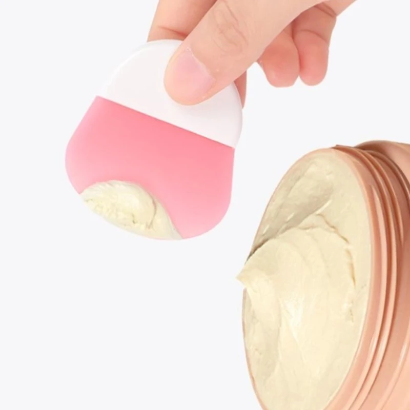 فرشاة قناع الوجه من السيليكون، كريم الوجه والعين، قناع الطين، مكشطة، فرش تنظيف الوجه، أدوات العناية بالبشرة المحمولة للسفر