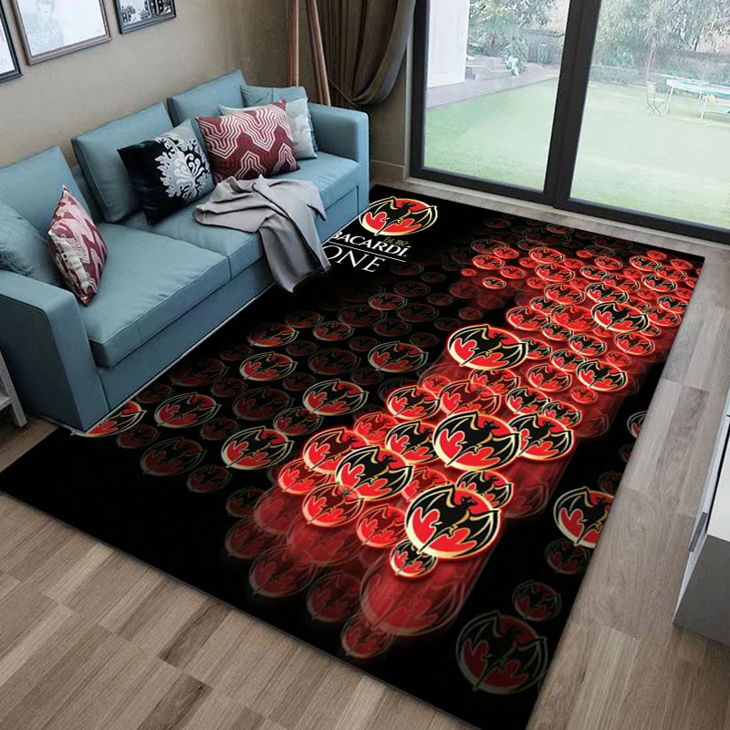 Bacardi-Rum Pattern Carpets Bedroom Play Mats Rug Bedroom Decor Carpet Livingroom Rug Crawl Mat Christmas Gift Rug Outdoor Rug