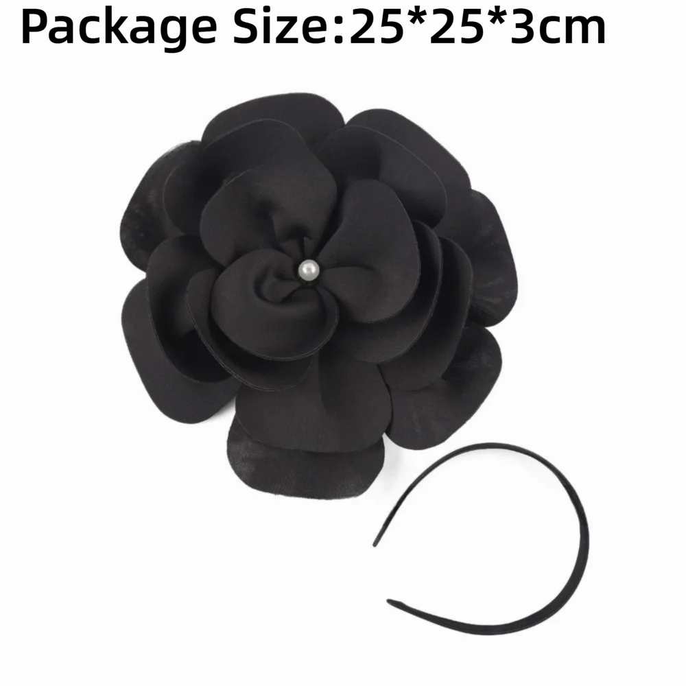 أزياء خوذة 3D زهرة قطع زينة قبعة كبيرة زهرة الشاي الرسمي قبعات الحفلات زهرة كبيرة عقال حفلات الشاي #6