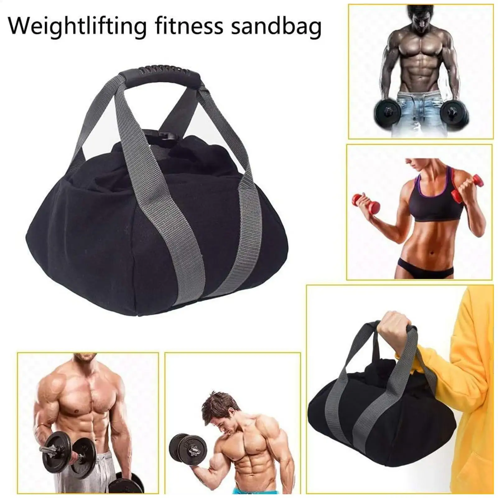 Workout Sandbags 0-35 Lbs Heavy DutyEquipment Adjustable Weight Sandbags For Working Out With Handle For Fitness Strength