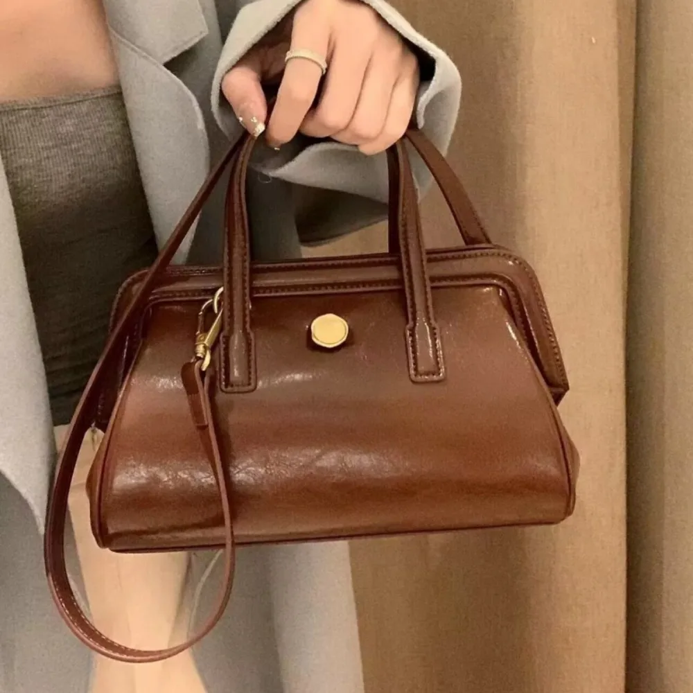 Damskie na cały mecz wykwintne proste torby typu Crossbody Dermis podmiejskie eleganckie luksusowe torebki z paskiem na ramię olej Korea torebki