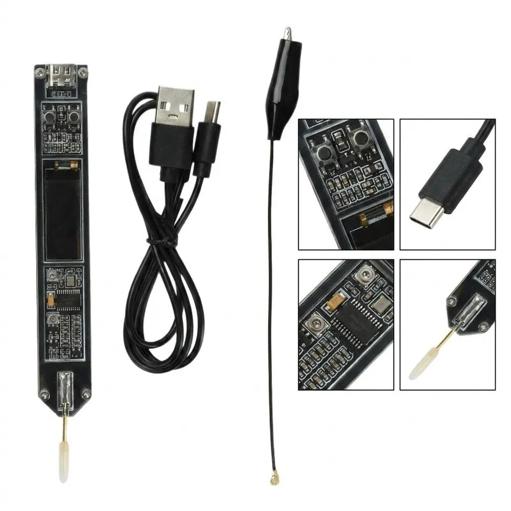 High Accuracy 0.91 Inch for oled Display Frequency Counter Pen 200Hz To 100MHz Testing Tool For Radio Signal Measurement And Lab