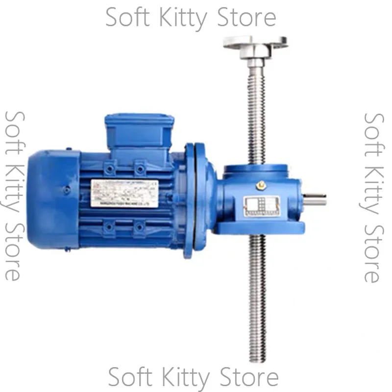 1T/2.5T Worm Gear Screw Electric Vertical Lift Table with Motor, High Precision Industrial Platform for Position Adjusting