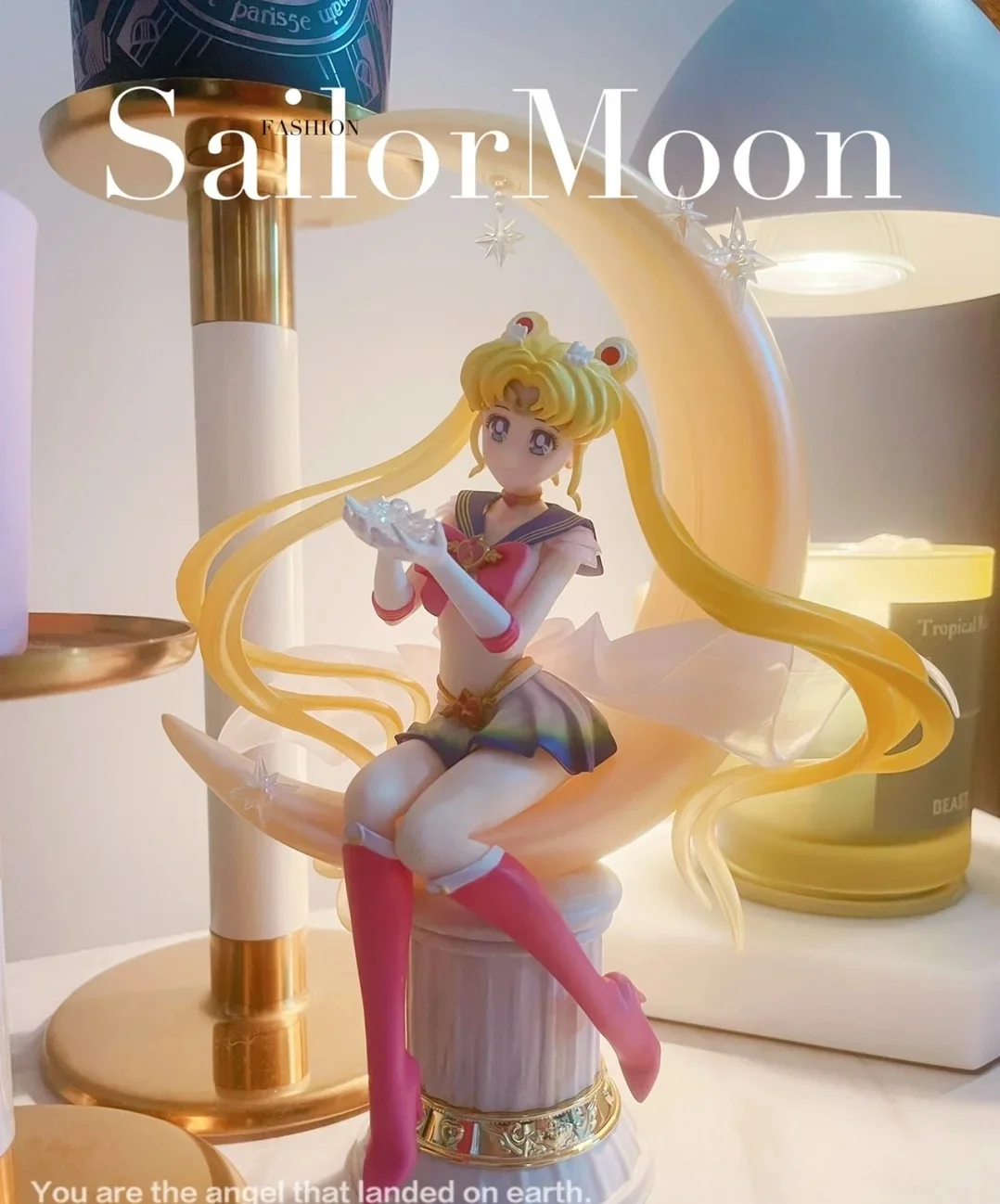 20cm Sailor Moon Figures Anime Tsukino Usagi Model Moon Hare Zero Cartoon Action Figurines Toys Collection Anime Gift