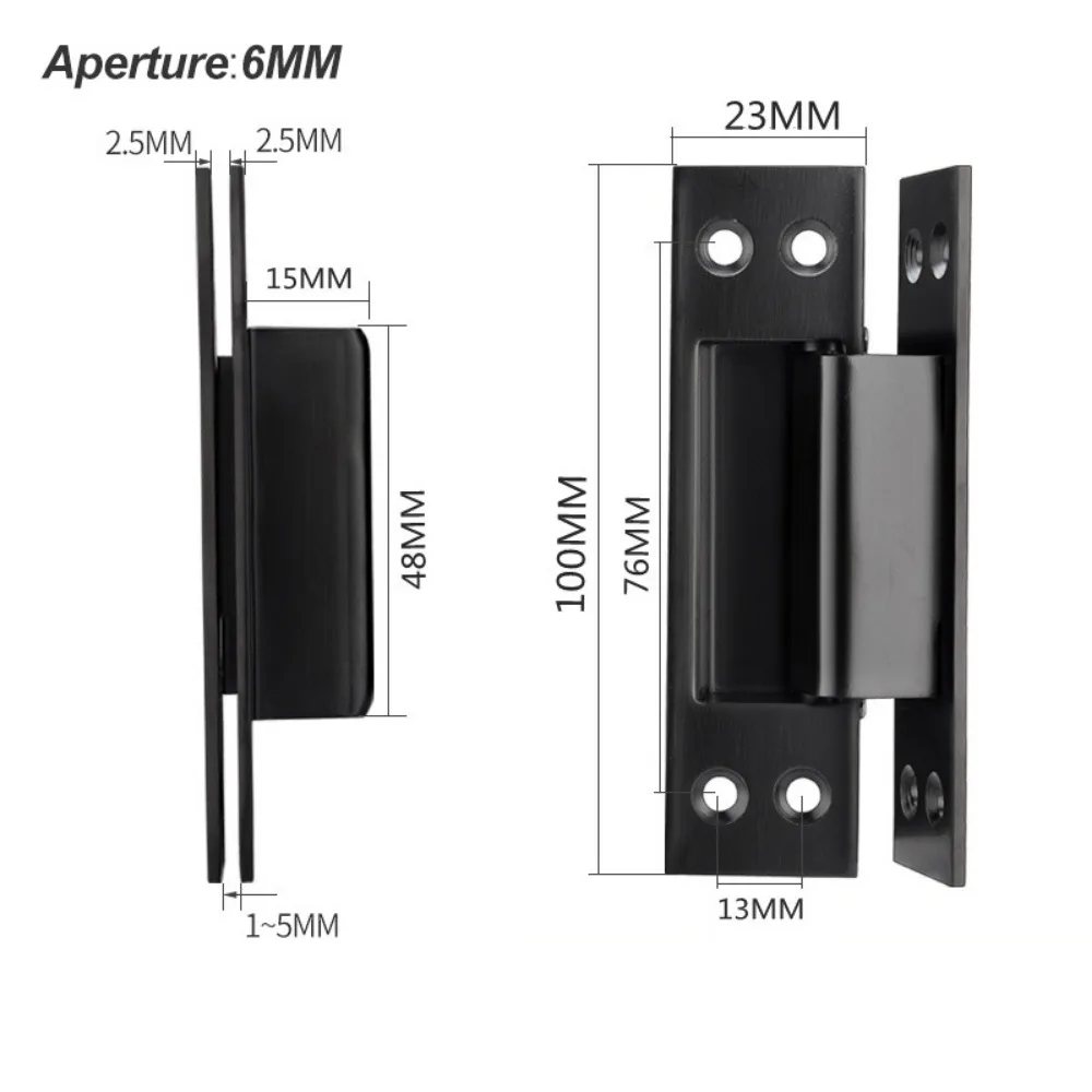 

1PC 4/5 Inch Door Hardware Accessories Stainless Steel Thickened Cross Door Hinge Hidden Concealed Invisible Hinges