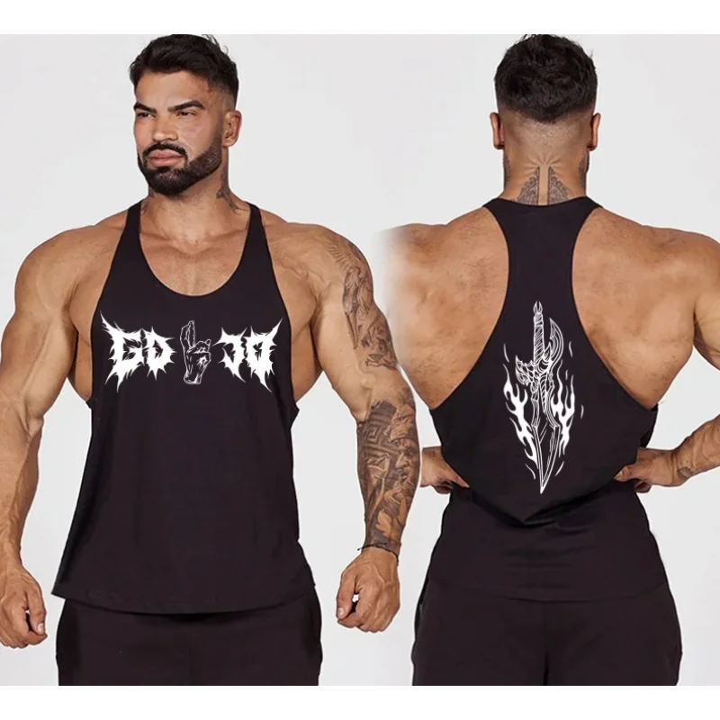 

Men's Racerback Stringer Vest, Quick-Dry Gym Tank, Perfect for Weightlifting Workouts
