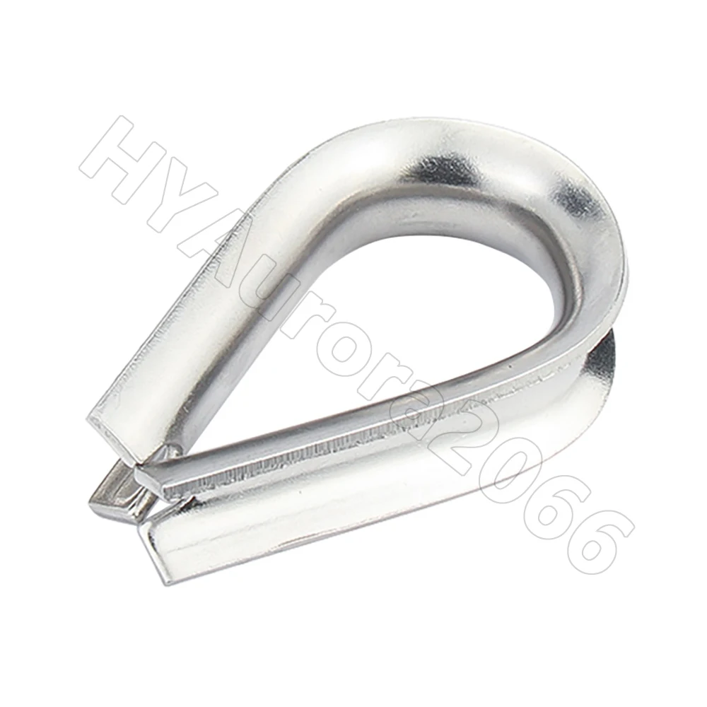304 Wire Rope Protective Sleeve stainless Steel Cable Thimbles Clamps Hasps Chicken Heart Ring Rigging Fasteners M1.5 M2 to M16