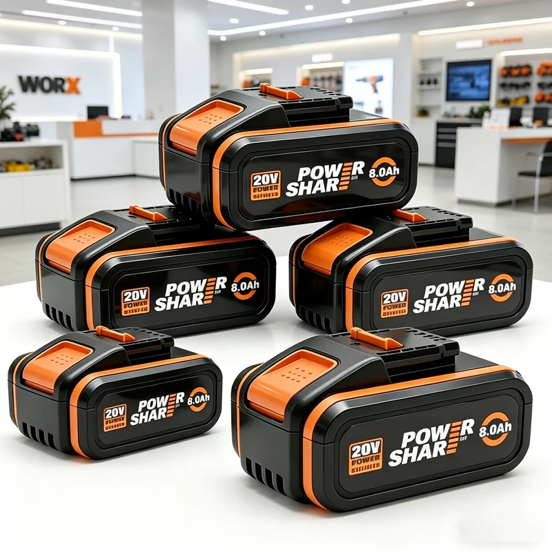 

For Worx Original 20V 8.0Ah Rechargeable Lithium Battery WA3553 WA3551 WA3553.1 WA3570 for WORX Garden Prune Electric Tools