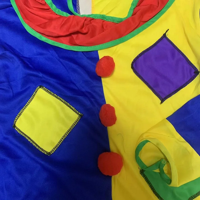 Kinder Clown Cosplay Kostüme Perücke Junge Halloween Rollenspiel Kostüm Bühnen performance setzt Kinder Zirkus Zaubershow lustiges Outfit