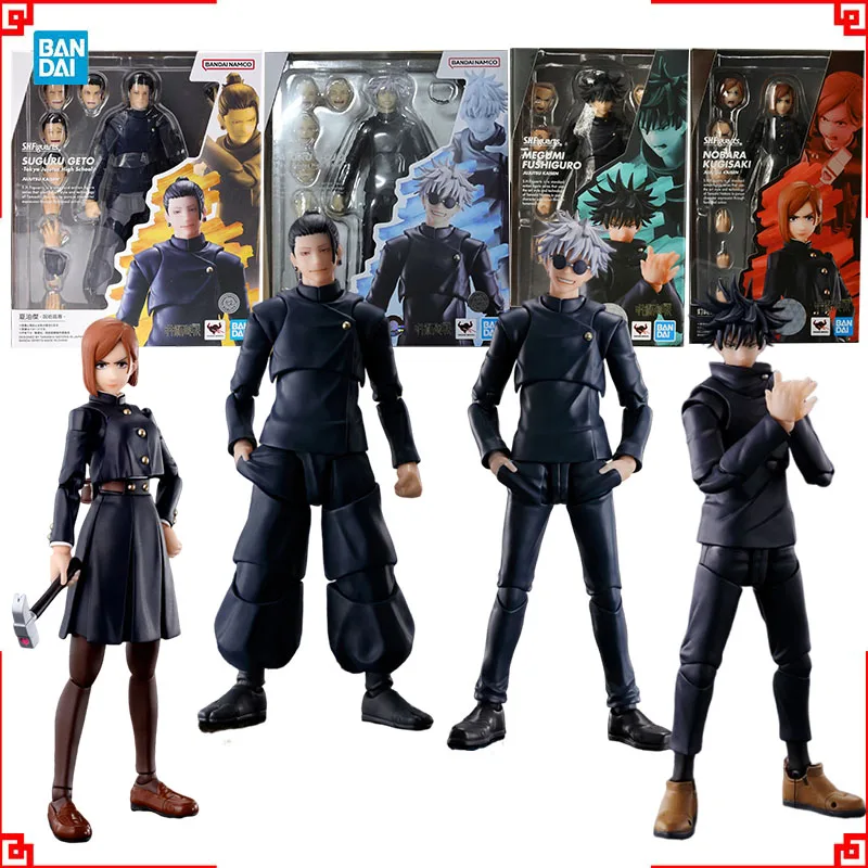 

Bandai Jujutsu Kaisen Anime Figure SHF Satoru Gojo Tokyo Jujutsu Suguru Geto Nobara Kugisaki Megumi Action Figures Toys