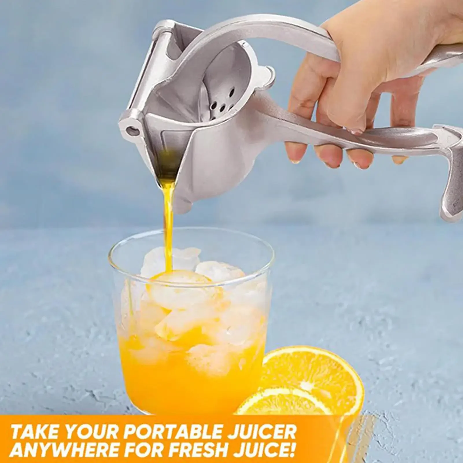 【Portable All - in - One Manual Juicer】Multifunctional for Home Use Separate Pulp from Juice Easy to Clean Fruit and Vegetable