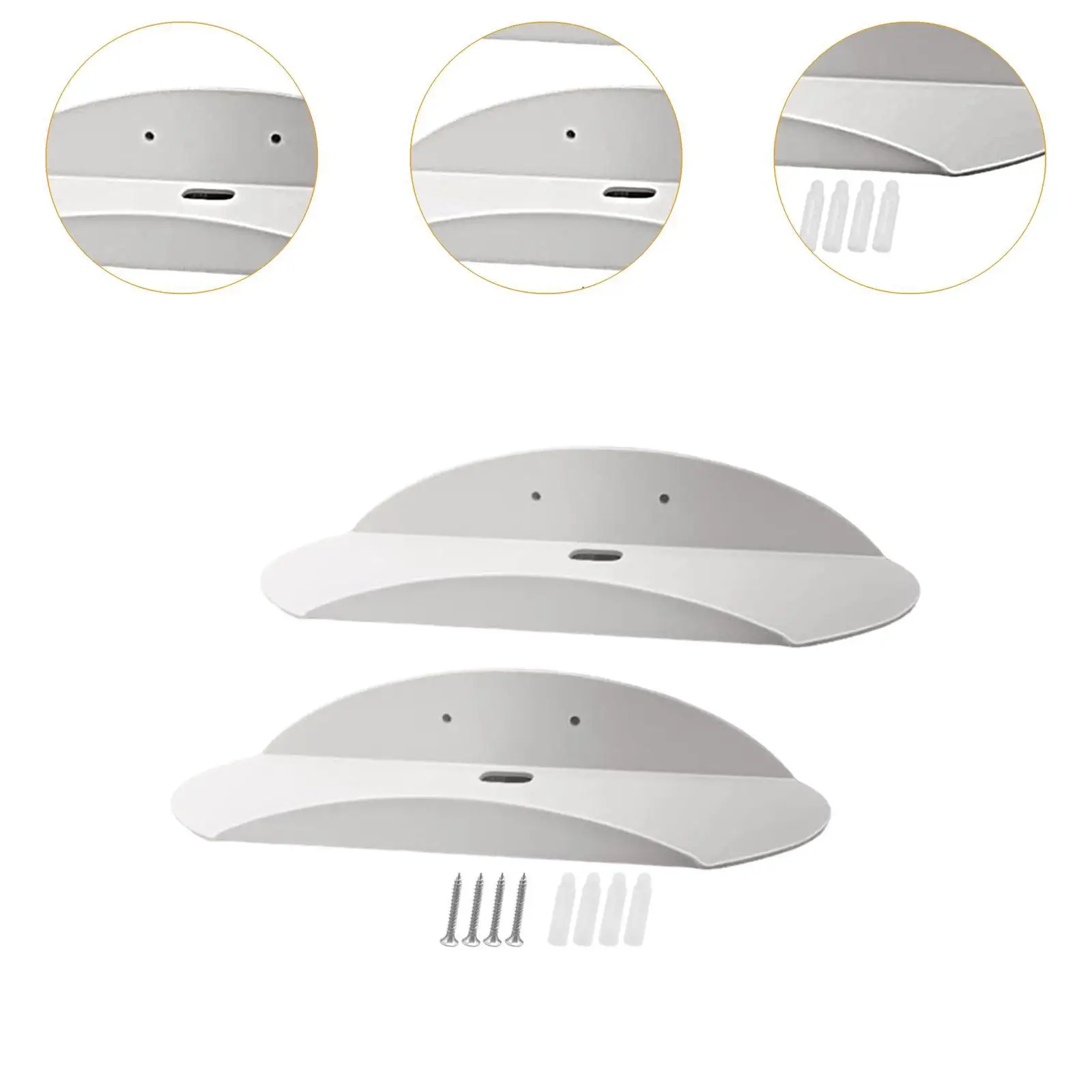 Speaker Wall Mount Brackets Storage Bracket Decorative Multifunctional Float Rack for Baby Monitors Speakers Home Plants Cameras view 5