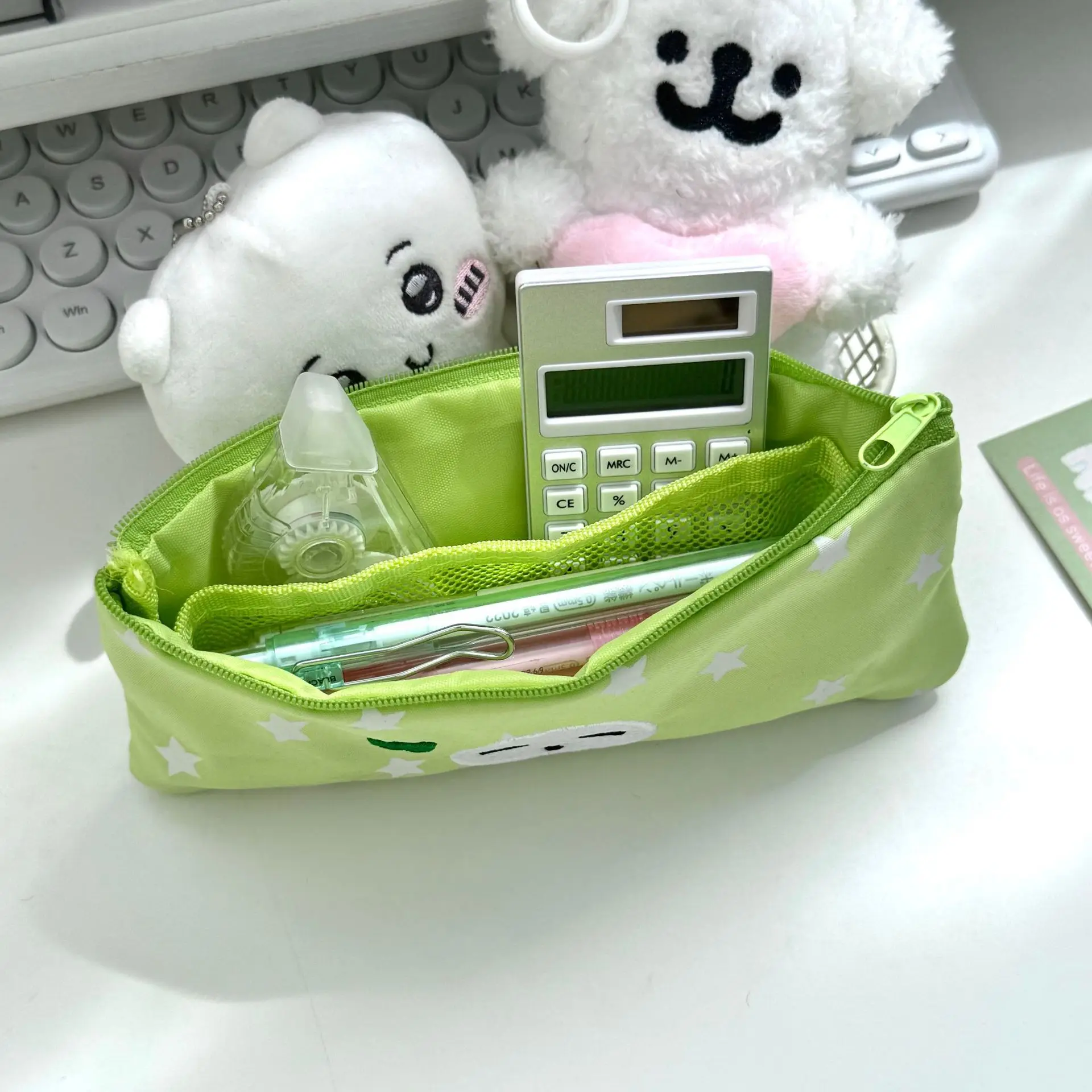 Minimalistisches Federmäppchen |   Katzen-Design im INS-Stil |   Studentenfreundliche und tragbare Schreibwarentasche |   Hochästhetisches Federmäppchen für Sto