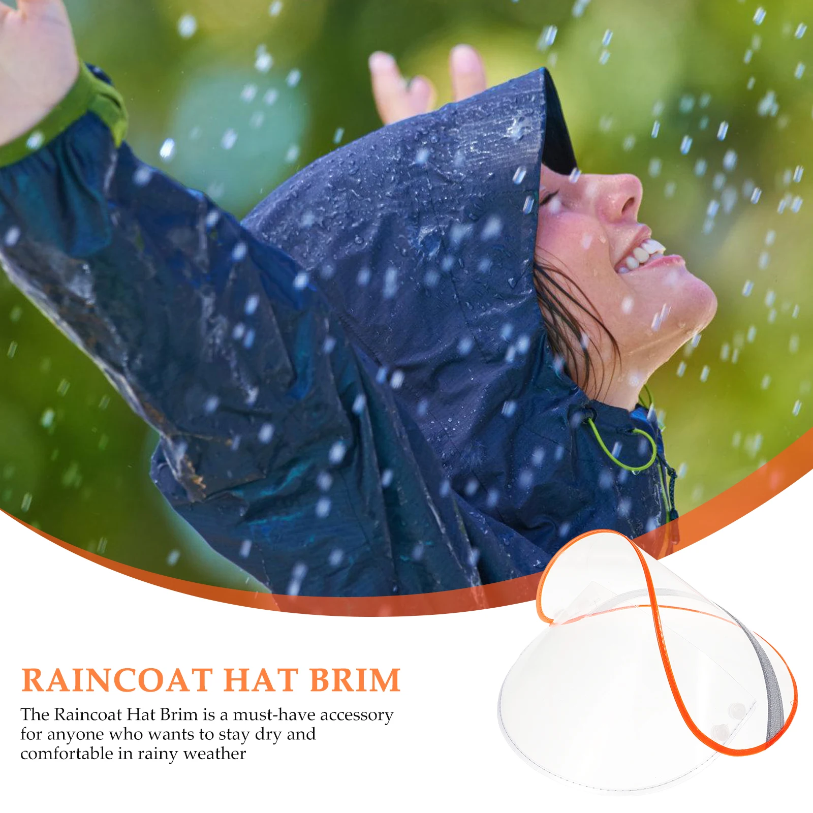 

Poncho Waterproof Rainproof Mask Clear Ponchos Small for Raincoat Hood Women's