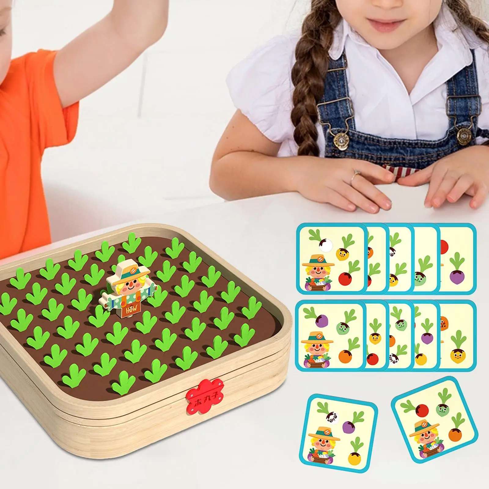 Montessori Toy Hand Eye Coordination Creative Gift Preschool Learning Toy Carrot Harvest Game Sensory Learning Toy for Preschool