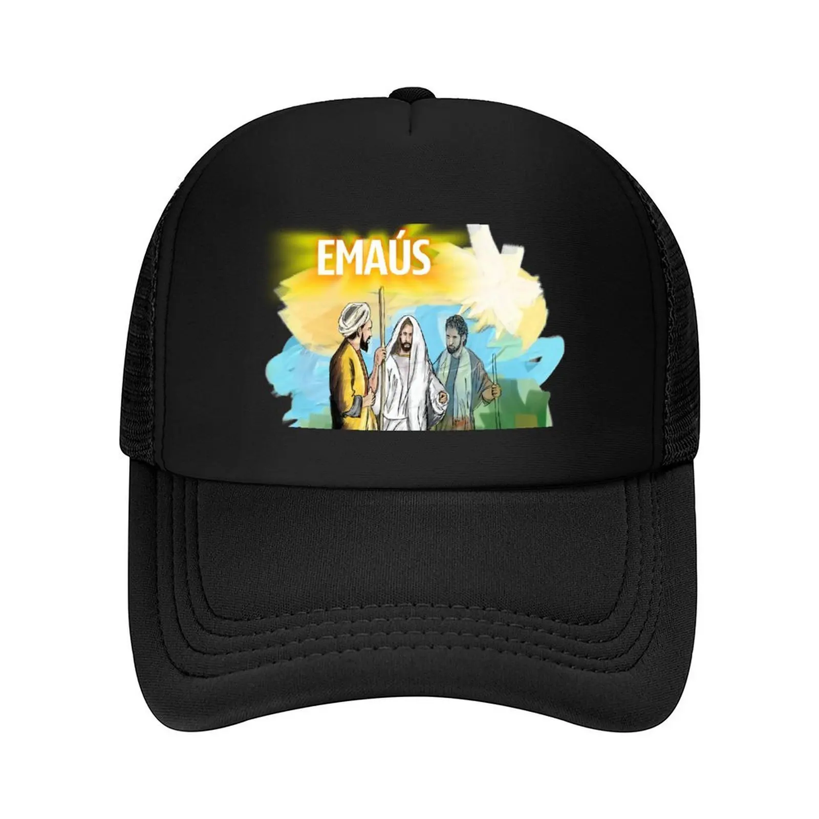 

Emmaus... Jesus Christ is Risen! Baseball Cap Luxury Man Hat Golf Military Cap Man foam party Hat Men's Caps Women's