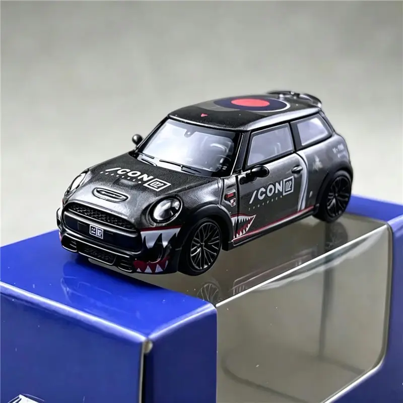 Track Version 1:64 Mini John Cooper Works JCWs F56 Legierung Sportwagen Modell Metall Klassisches Rennwagen Fahrzeugmodell Simulation Geschenk