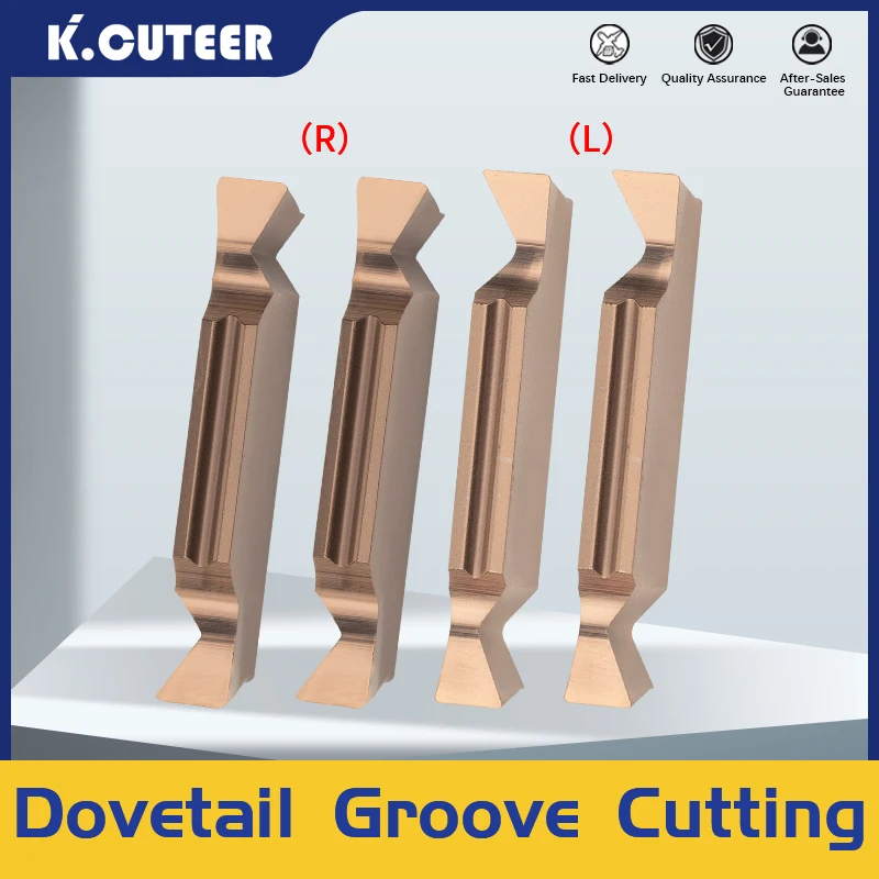 Dovetail Slot Cutting Blade YW-MGGN CNC Shallow Grooving Inserts Dovetail Groove Forming Cutter Head For Stainless Steel