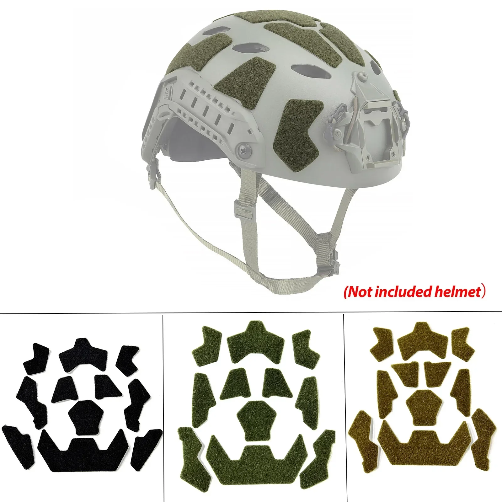 

NEW 11Pcs Super High Cut Tactical FAST Helmet Magic Sticker Helmet Patches Hook Loop Fastener Sticky Helmet Accessories