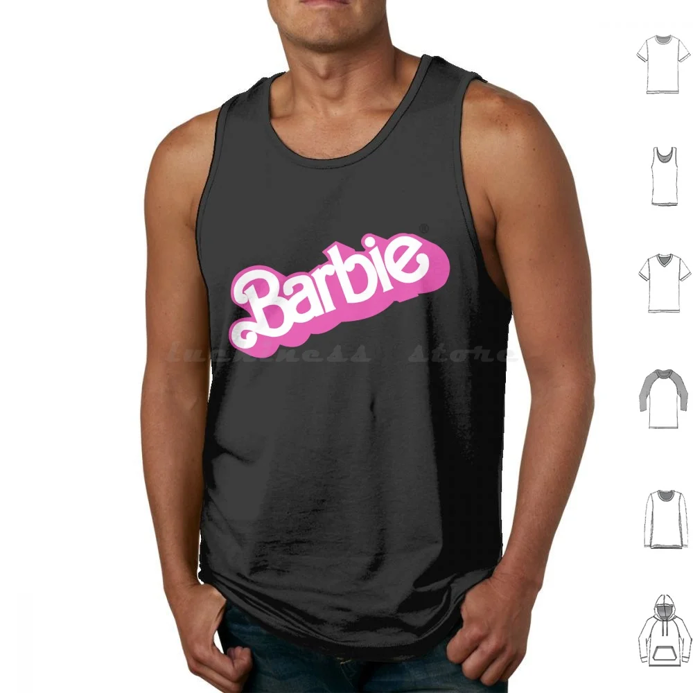 

Classic Logo Tank Tops Print Cotton Pink Retro Classic Logo Cute Doll Classic Vintage 90s Beautiful 80s Nineties