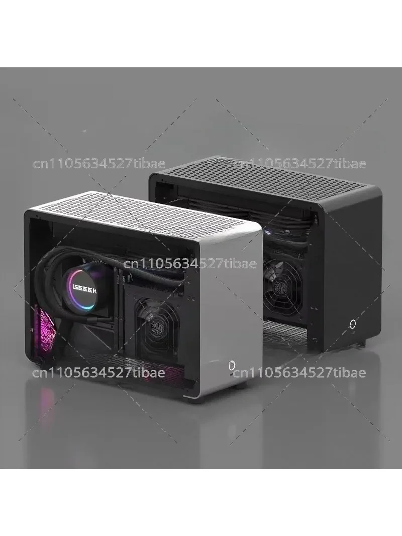 GEEEK G1-Pro Aluminum Alloy SFX240 Water-Cooling ITX Transparent Case - Case Only No Accessories