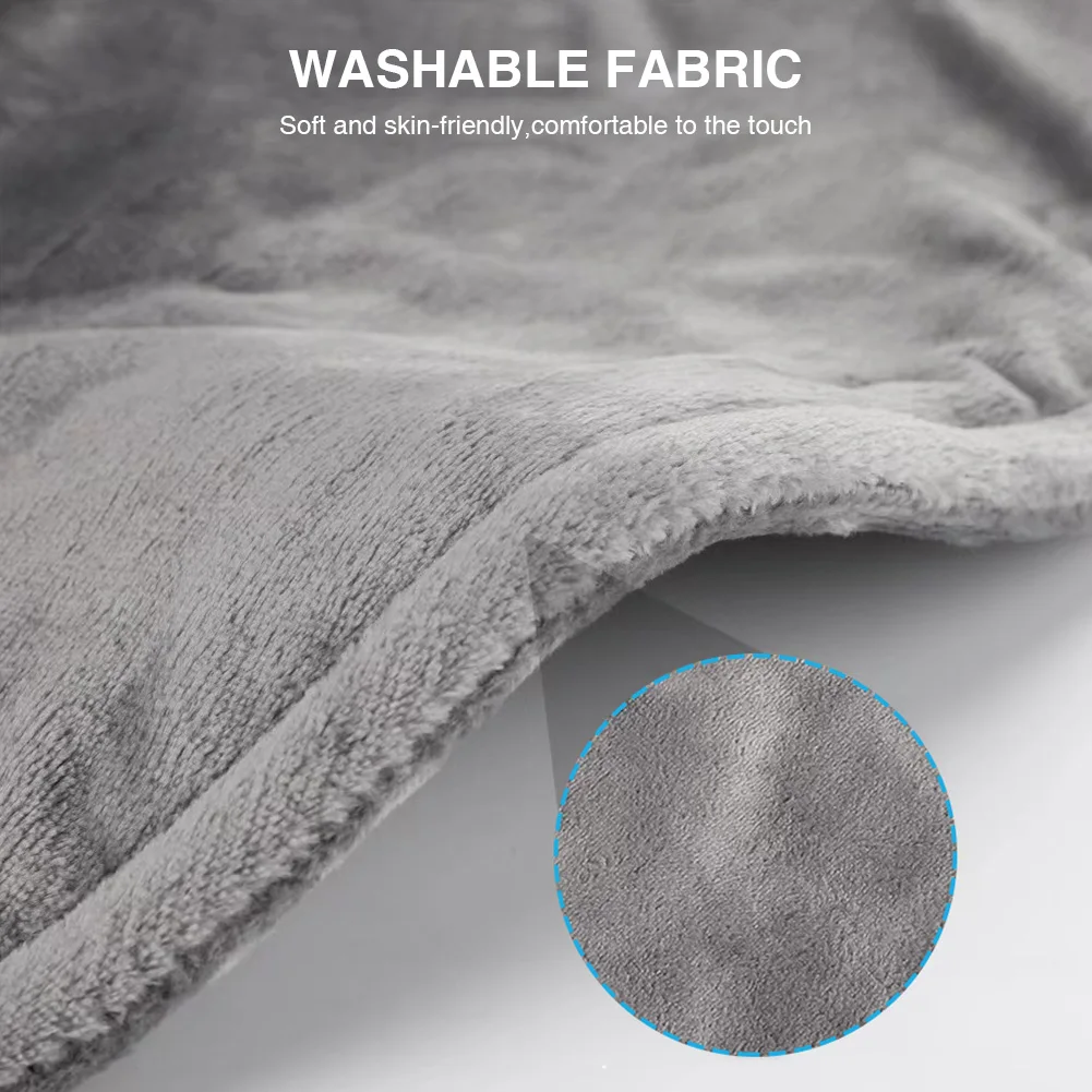 وسادة تسخين كهربائية لتخفيف آلام الظهر وسادة حرارية كبيرة لأكتاف الرقبة 9 إعدادات للحرارة مع مدلك للنساء والرجال والأب #5