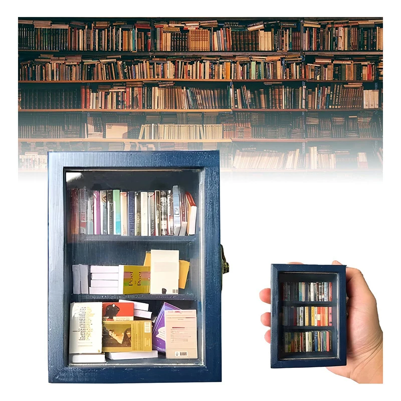 Creative Anti-Anxiety Bookshelf Decor - Wooden Stress Relief Figurines For Office & Study Desk